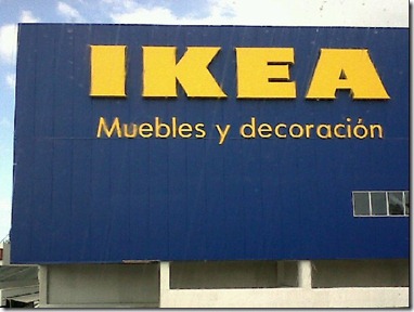 Ikea letrero