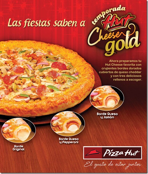 Pizza Hut Hut Cheese Gold