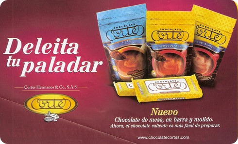 Cortes Chocolate de Mesa