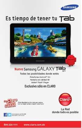 Galaxy Tab 8.9 Claro